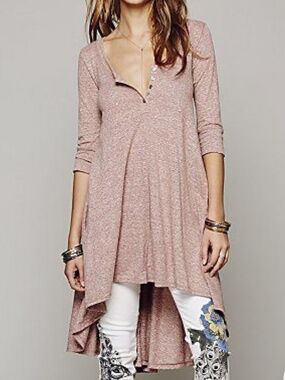 Free People high low gauzy tunic